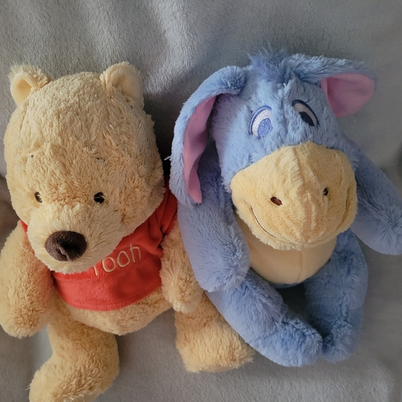 Winnie The Pooh and Eeyore Classic by Disney Plush Stuffed Animals Pair - Picture 9 of 9